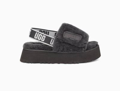UGG Disco Womens Slides Dark Grey - AU 342GR